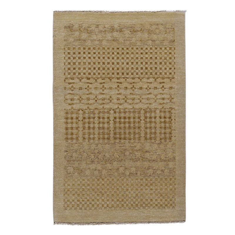 Abstract Area Rug in Cream