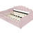 Full Size Daybed With Trundle In Pink - Exquisite Upholstery, Strong And Stable Upholstered Construction Pull-Out-950651358