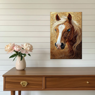 Art mural cheval GUTTATE, décoration murale photos cheval, peinture murale cheval pour le salon, art mural toile cheval, affiches de cheval pour bureau mural encadrées prêtes à être accrochées 12 po x 18 po