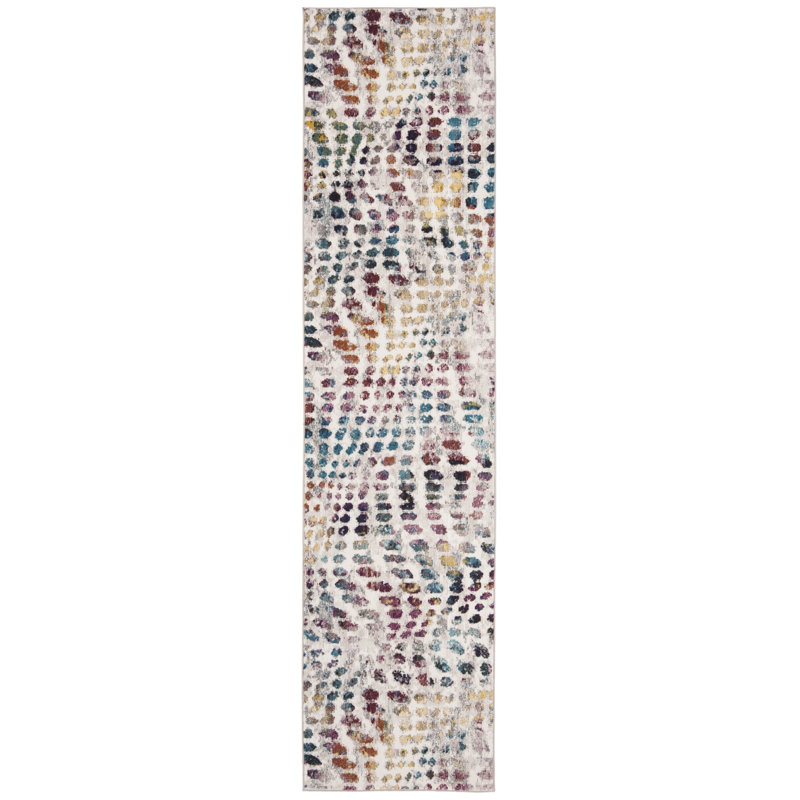 Malvina Performance Abstract Rug, Runner 2' x 8'