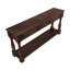 Console en bois de 63 pouces de long avec 3 tiroirs et 1 tablette inférieure pour le couloir d'entrée-1423580537