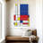 Geometric Mondrian II Multi Piece Canvas Print-92833403