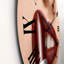 Rouge à lèvres rouge appliqué sur les lèvres - horloge murale moderne-60281590
