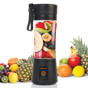 PRAIMY Portable Mini Fruit Blender, Efficient, USB Charging, Cordless Kitchen Blender for Smoothies and Shakes, Dual Battery System with Food-grade