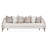 Malibu Crest 100" Sofa - Cloud White/Chardonnay