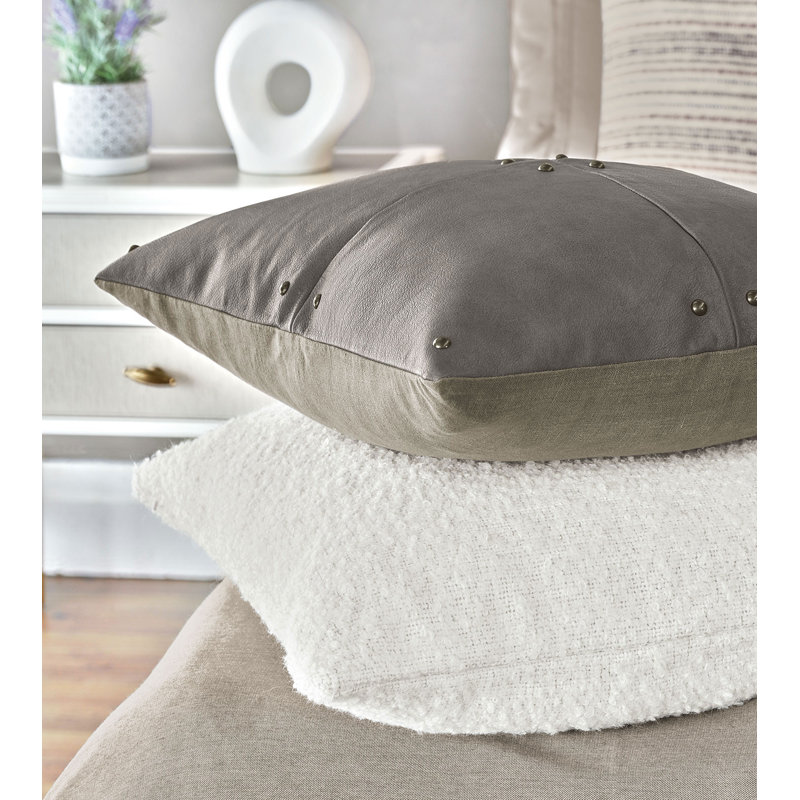 Telluride Square Pillow Cover & Insert, Faux Down