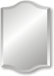 Chalette Wavy Wall Mirror, 30" H x 22" W