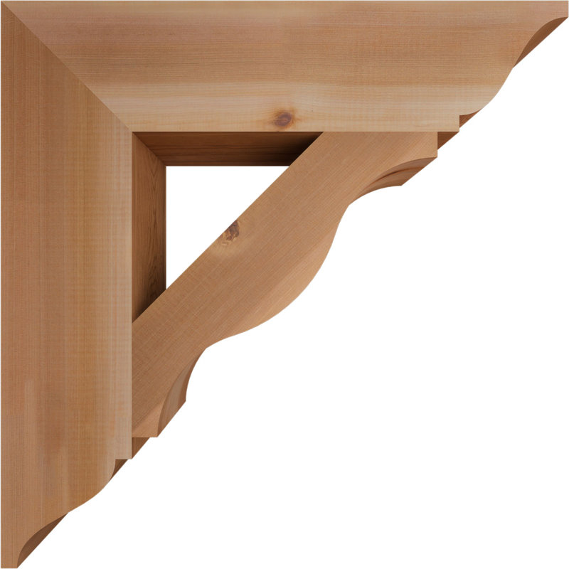 Support traditionnel Funston, H 26 po x l 5,5 po x P 26 po, Cèdre rouge de l'Ouest, Lisse