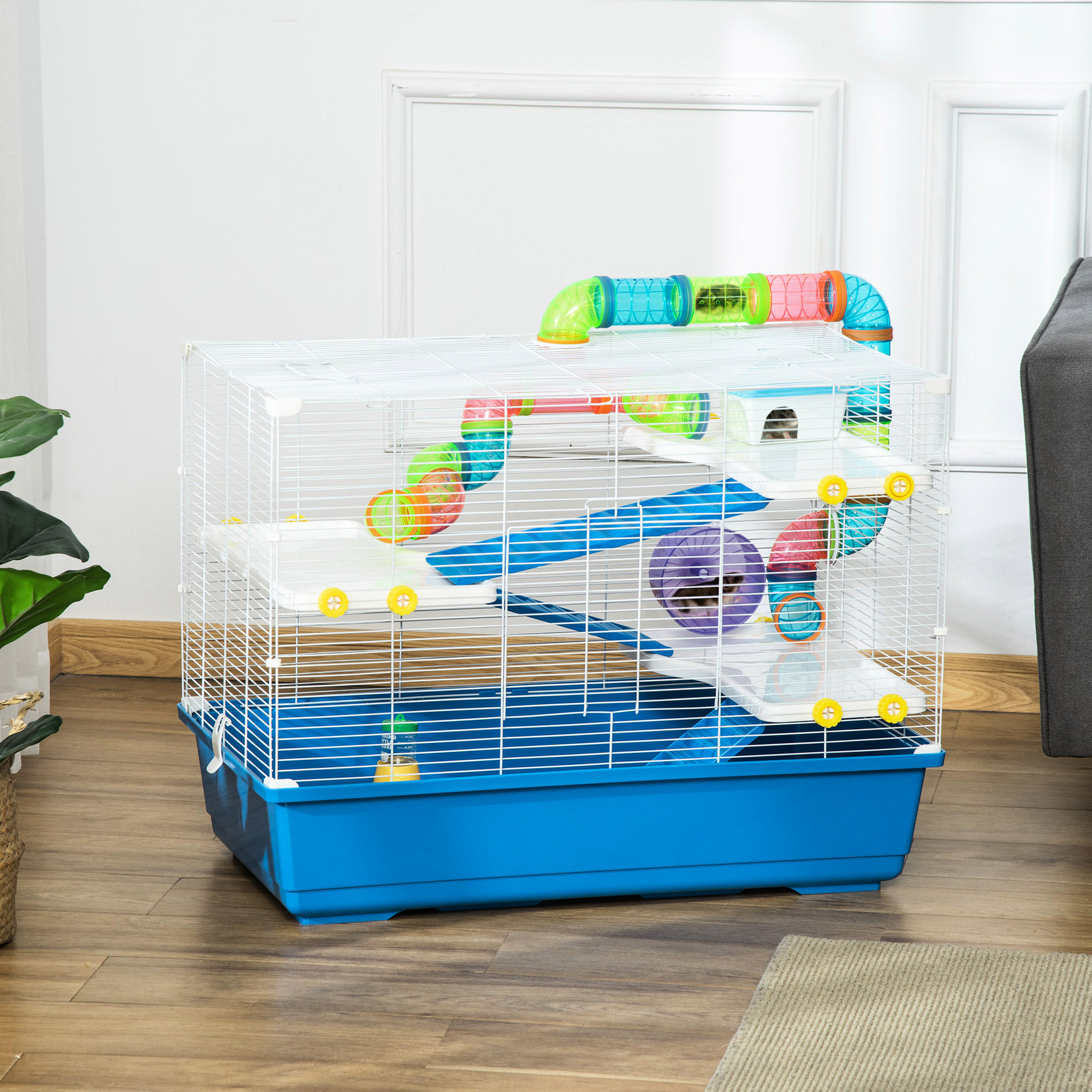 Visual Reference: Latitude Run 31 Large Hamster Cage With Tubes And Tunnels