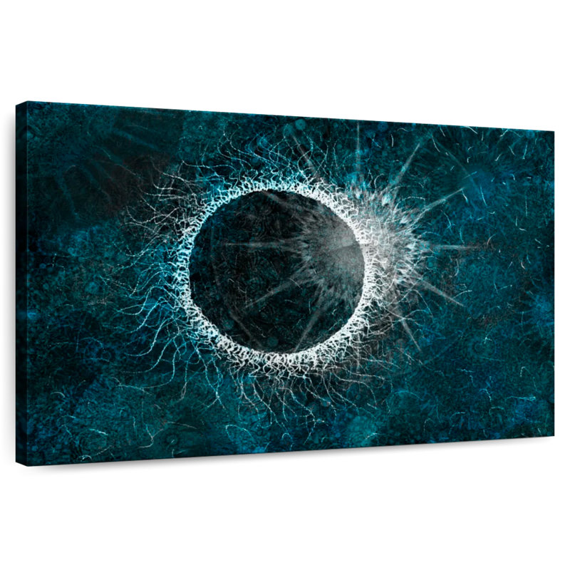 Avery Abstract Solar Eclipse, 16" H x 24" W