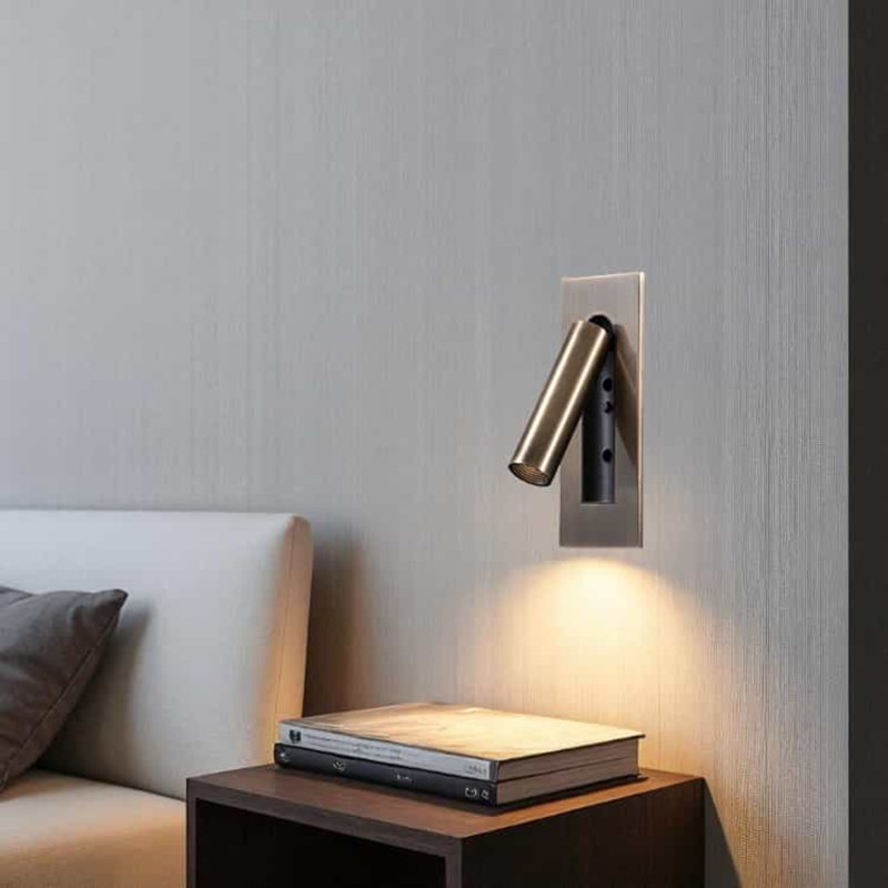 UltraBeam 3 Watt Brushed Copper Recessed Adjustable Bedroom Reading Light
