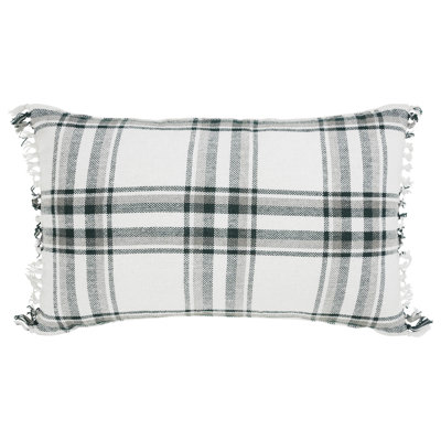 Harper Plaid Reversible Throw Pillow
