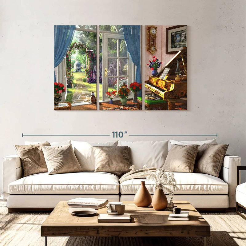 Lilie Room View, 48" H x 74" W
