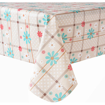 Spring Tablecloth Disposable Vinyl Tablecloths 52" X 70"