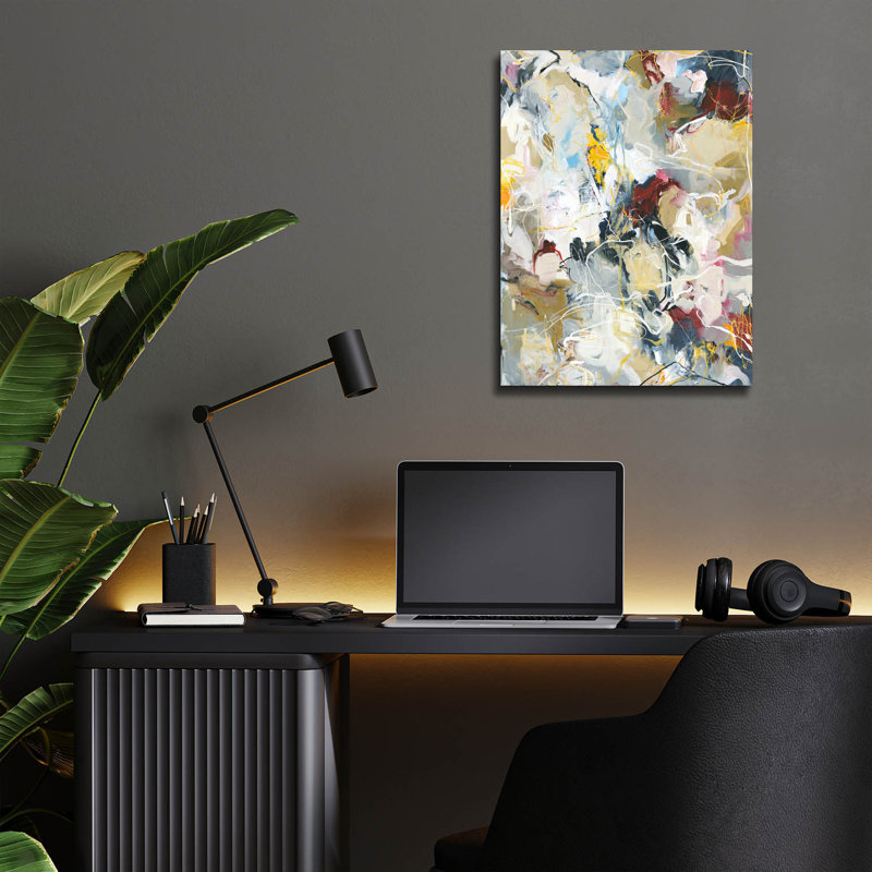 Art mural en verre épique «Frequent» par Design Fabrikken, 12 po x 16 po