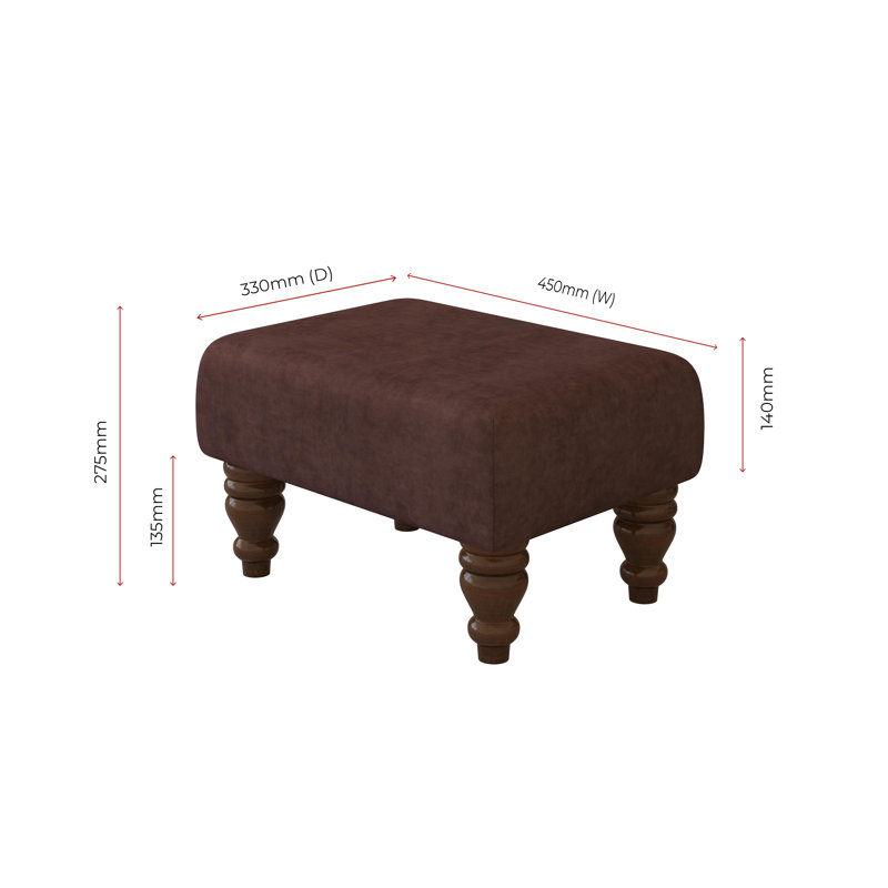 Autryville Wood Turned Leg, Mahogany, Burgandy Dark Red, Velvet