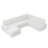 Oversized Modular Storage Sectional Sofa, Left Corduroy Upholstered L/U Shaped Convertible Sleeper for Living Room NO PILLOW