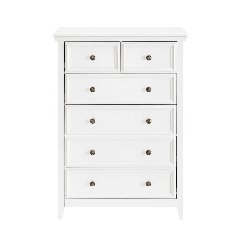 Commode 6 tiroirs Modern, Blanc