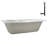 60'' x 32'' Drop-In Soaking Acrylic Bathtub-97545308