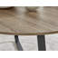Sandy Classic Wood Effect & Metal Dining Table Set with 6 Modern Faux Leather Dining Chairs-116853910