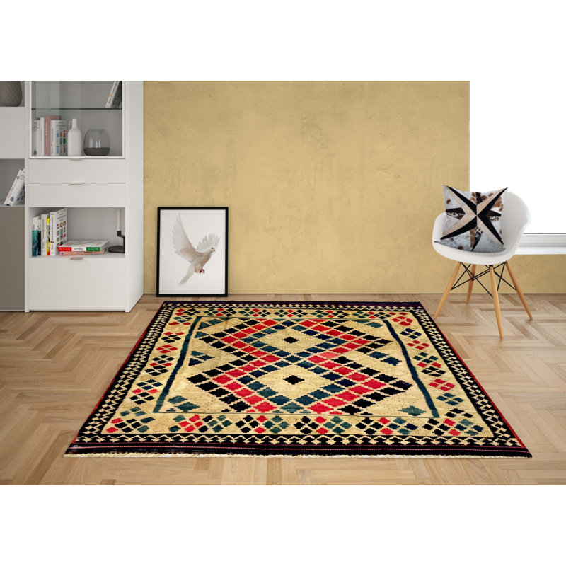 Rauch Geometric Hand Woven 140cm X 190cm Area Rug