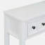 Console rustique en bois avec deux tiroirs de taille différente et une tablette inférieure-498259551
