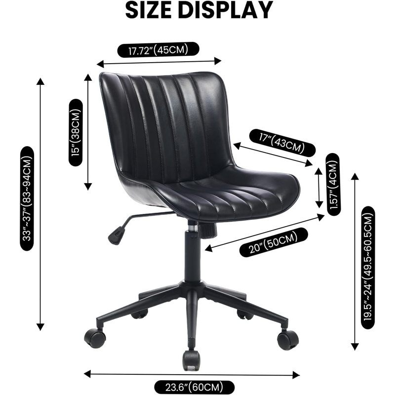 Upholstered Lounge Chair, Black