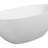 65" Freestanding Solid Surface Soaking Bathtub - Luxury Handcrafted Stone Resin, Matte White