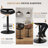 Swivel Upholstered Adjustable Height Bar Counter Stool with Metal Frame-1752410541-1752410546