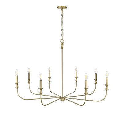 Savanne 8 - Light 47.5" Wide Dimmable Classic / Traditional Chandelier