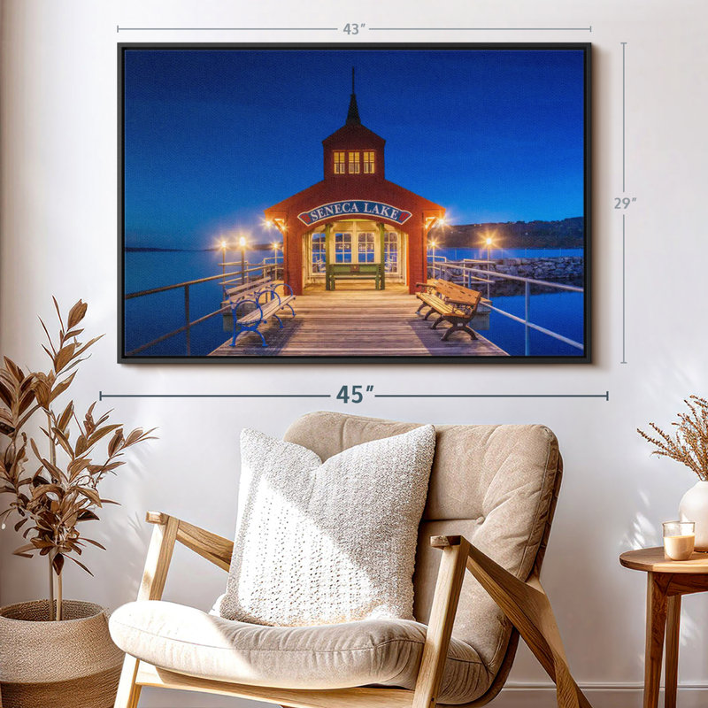 Nautique «Seneca Lake Pier Art mural», H 29 po x l 43 po