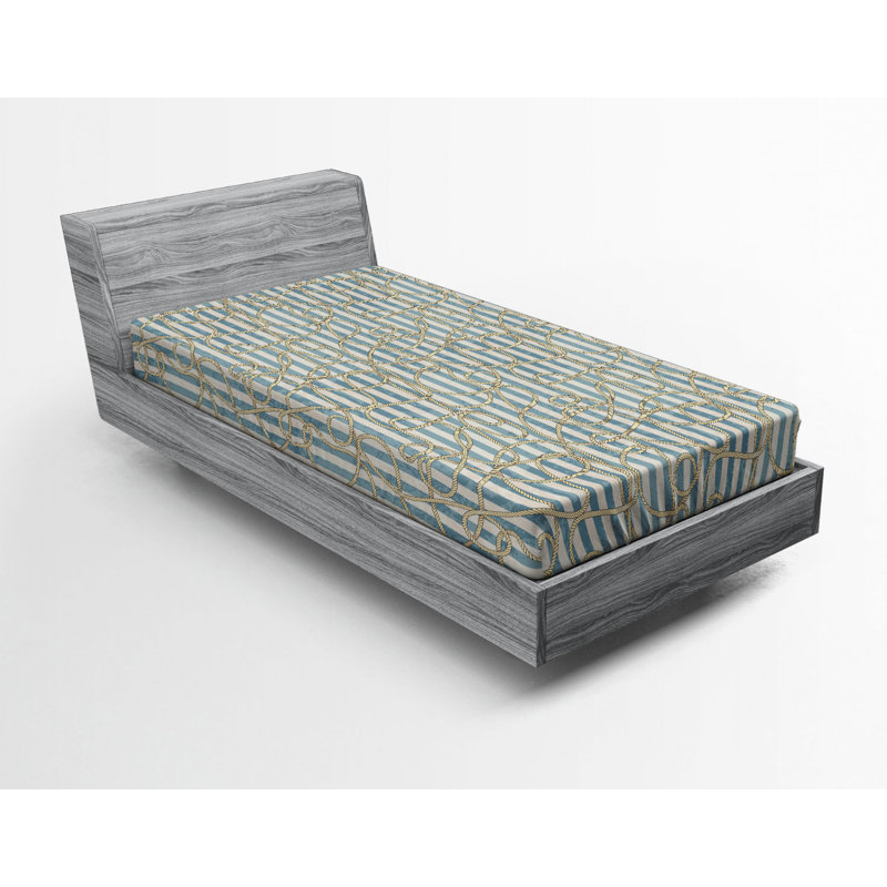Microfiber Abstract Fitted Sheet, Twin XL Fitted Sheet