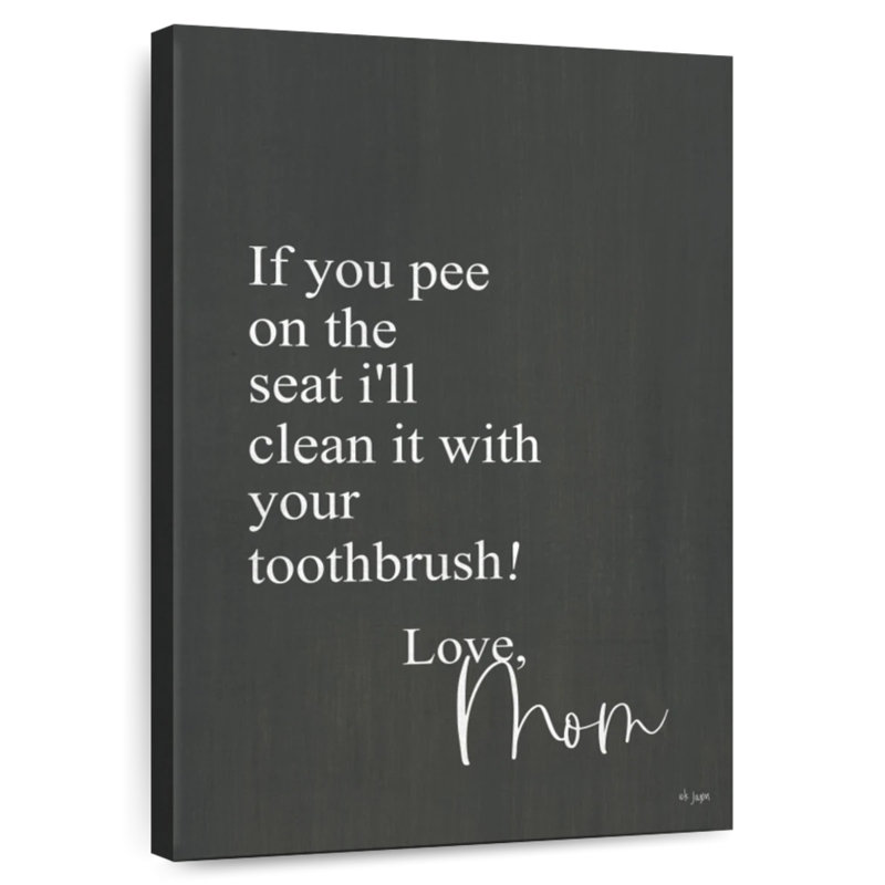 Tergel If You Pee, 24" H x 16" W