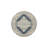Star Patterned Woven Carpet In Gray-Blue Shades-66761539