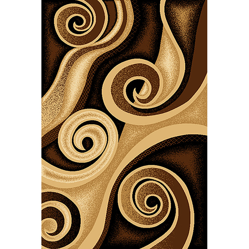 Tapis chocolat/beige Cossey