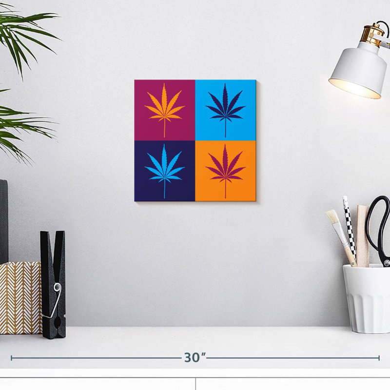 Colorful Cannabis, 10" H x 10" W