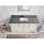 Meuble-lavabo simple 60 po avec comptoir en quartz Aberdeen