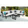 Ensemble de conversation modulaire avec coussins 7 pièces Madison