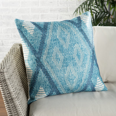 Groove Indoor / Outdoor Geometric 22" Throw Pillow Cover