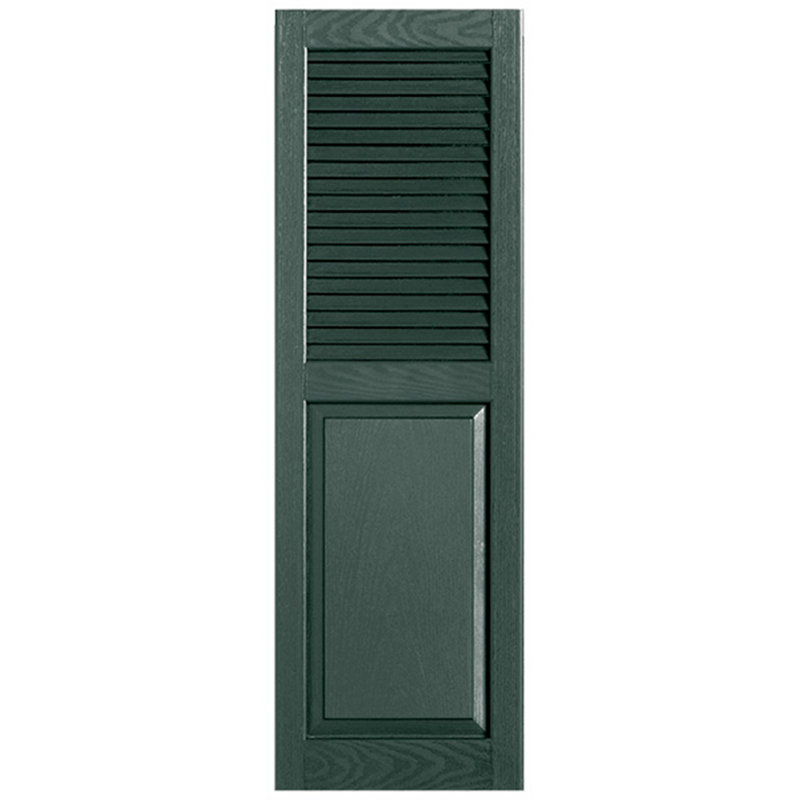 Combinaison droite à persiennes combinées, 60 po, 12 po, Pin