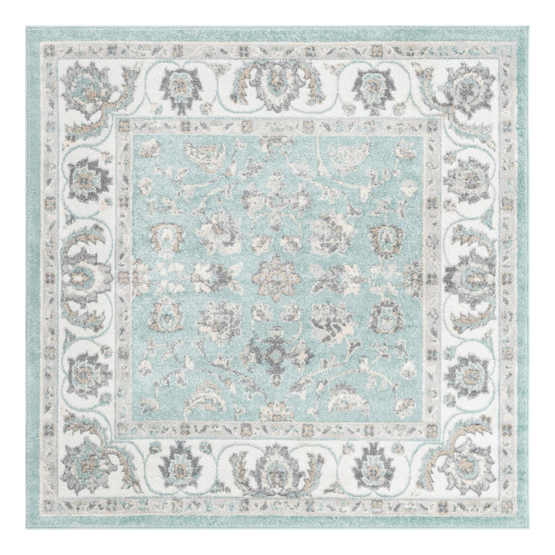 Hilley Oriental Indoor Rug, Square 6'
