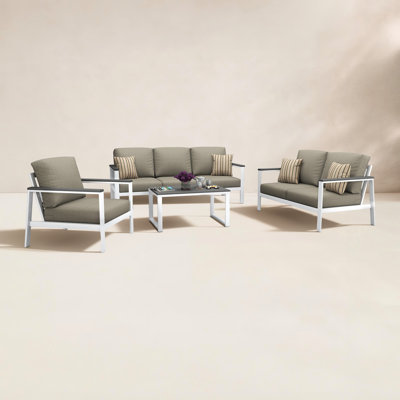 Ronquillo 4 Person Seating Group With Sunbrella Cushions