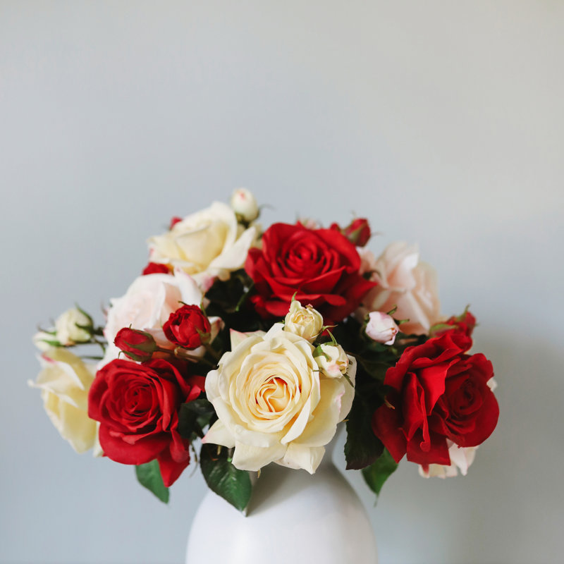 Rose Faux Floral, Red