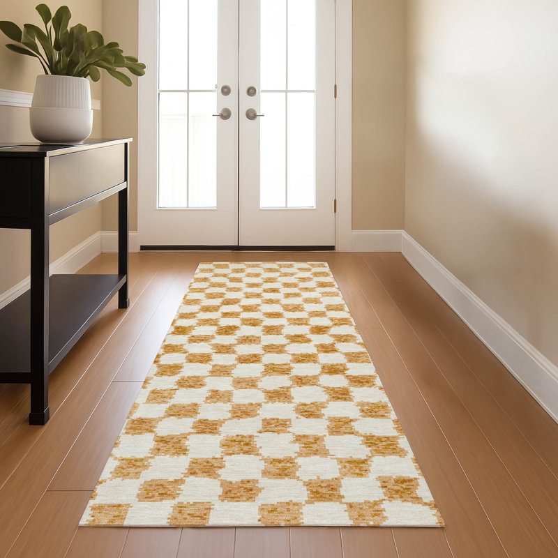 Premium Machine Washable Millbrook AMF1958 Geometric Rug, Runner 2'3" x 7'6"