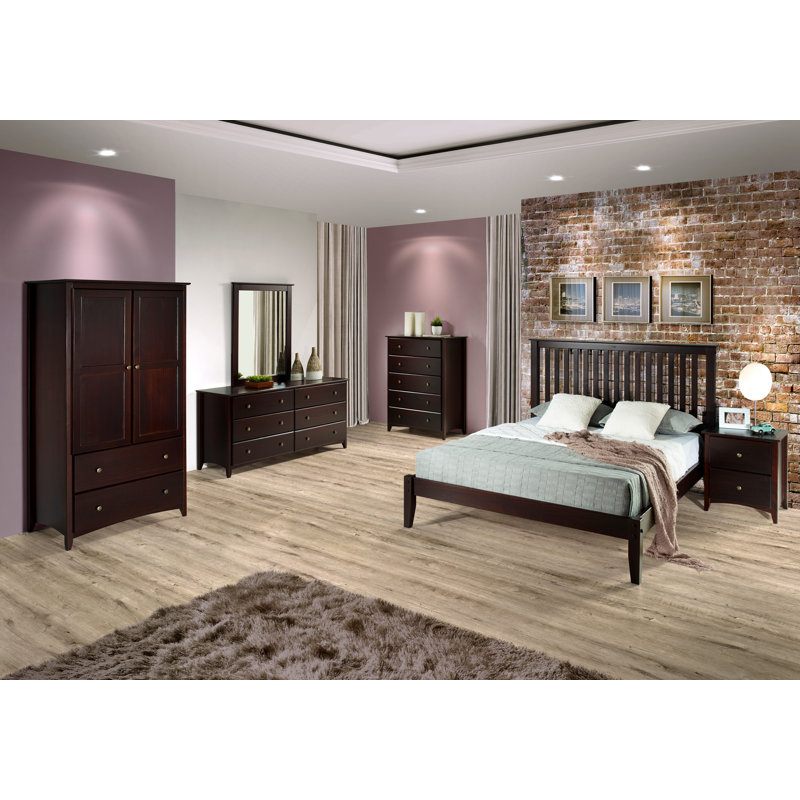 Faringdon 59'' W 6 - Drawer Dresser, Cappuccino