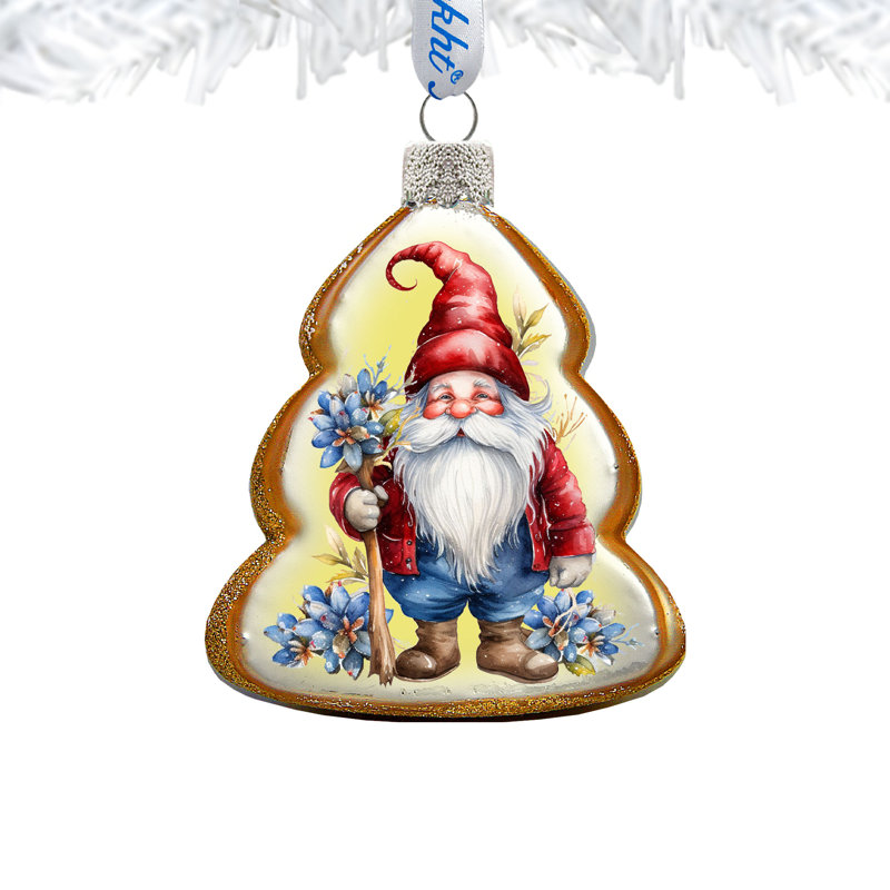 4'' Glass Hanging Figurine Ornament