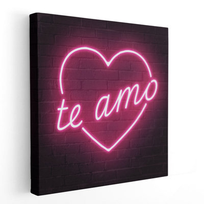 Neon Amor III - reproduction d'art sur toile