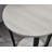 Contemporary Round End Table With Shelf,