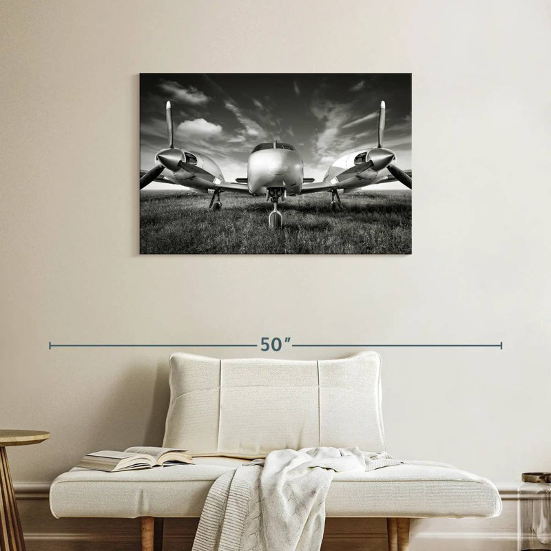 Mehar Gray Vintage Plane
