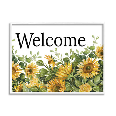 " Welcome Blooming Sunflower Field "